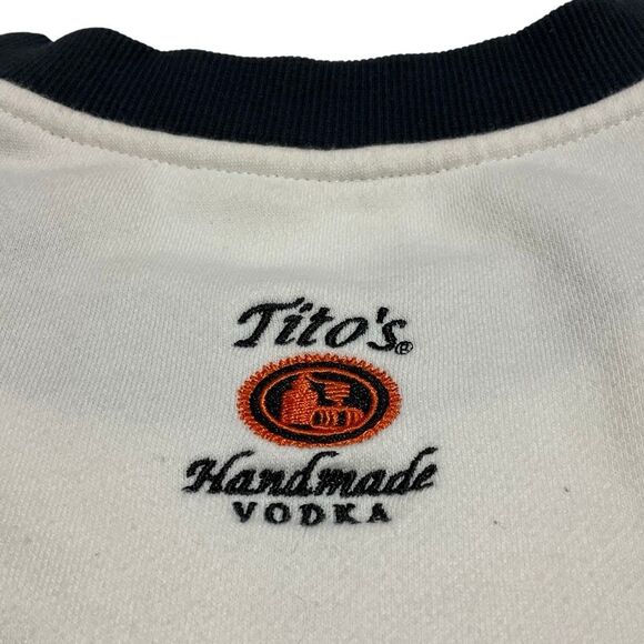 Tito’s Vodka Ugly Sweatshirt! Rare! Size XXL. White with orange quilt lime xmas - Picture 4 of 16